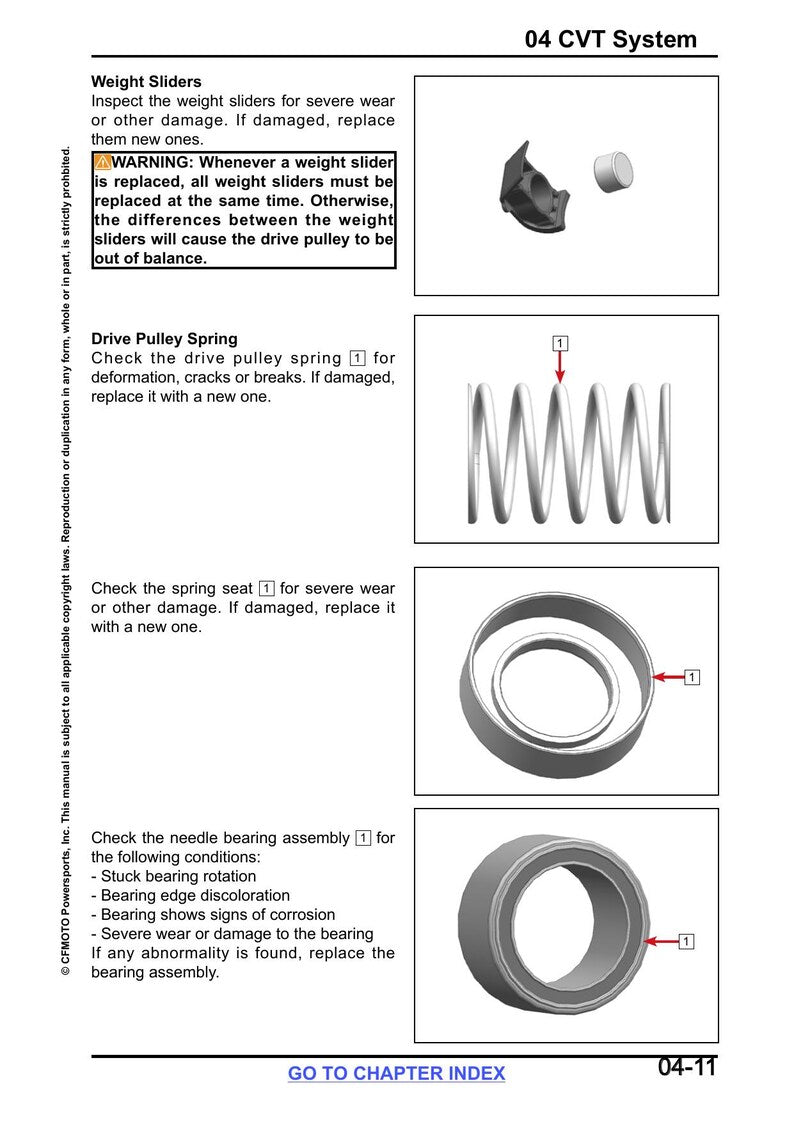 CFMOTO UFORCE 600 Service Manual 2023-2026 UTV cf600uz cf600uu service manual preview page 9