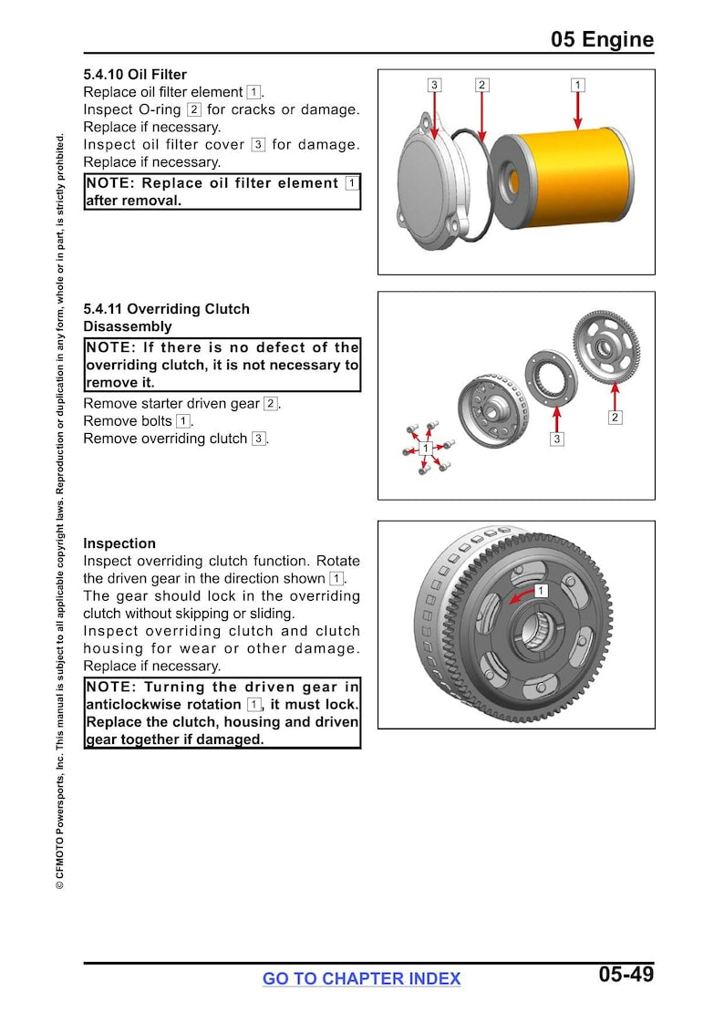 CFMOTO UFORCE 800 XL Service Manual service manual preview page 5