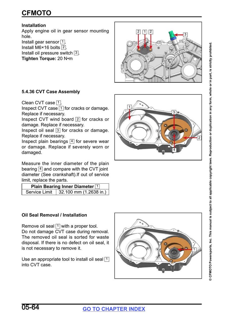 CFMOTO UFORCE 600 Service Manual service manual preview page 6
