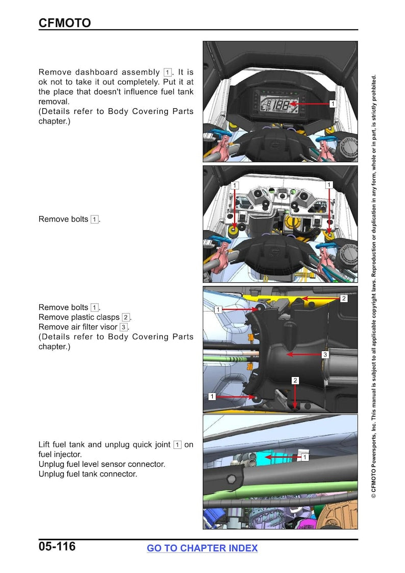 CFMOTO CFORCE 600 625 Touring Service Manual 2025-2026 ATV service manual preview page 5