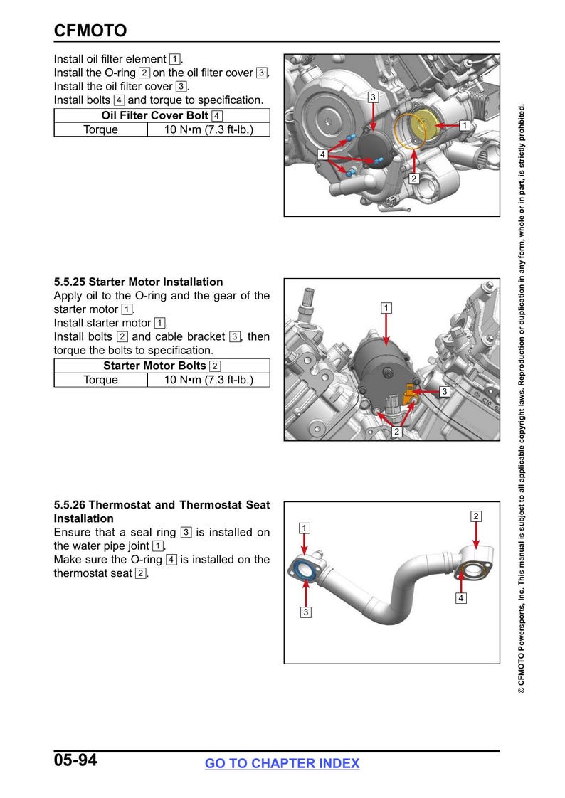 CFMOTO UFORCE 800 XL Service Manual service manual preview page 4