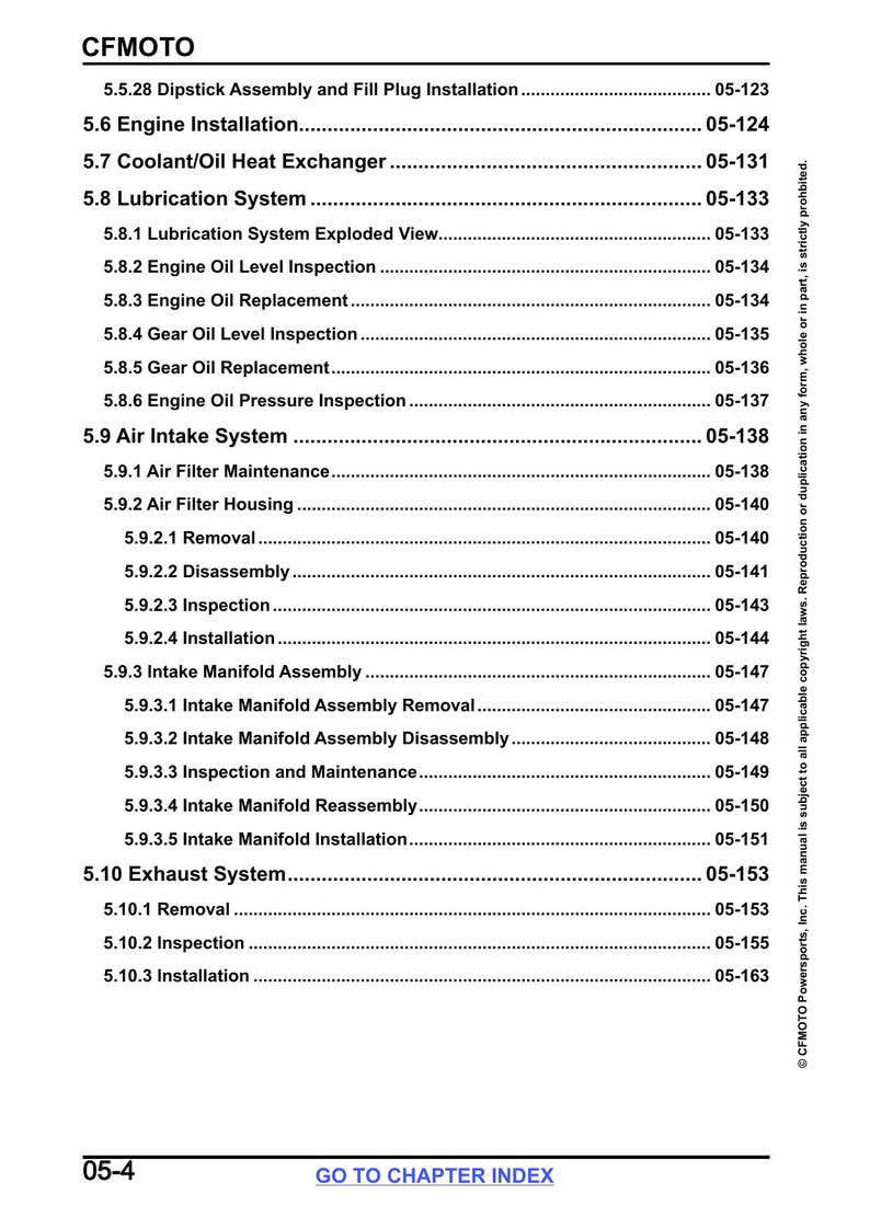 CFMOTO UFORCE U10 Pro Service Manual service manual preview page 9