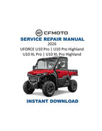 CFMOTO UFORCE U10 Pro Service Manual PDF service repair manual cover