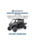 CFMOTO UFORCE U10 Pro XL Pro Service Manual PDF service repair manual cover