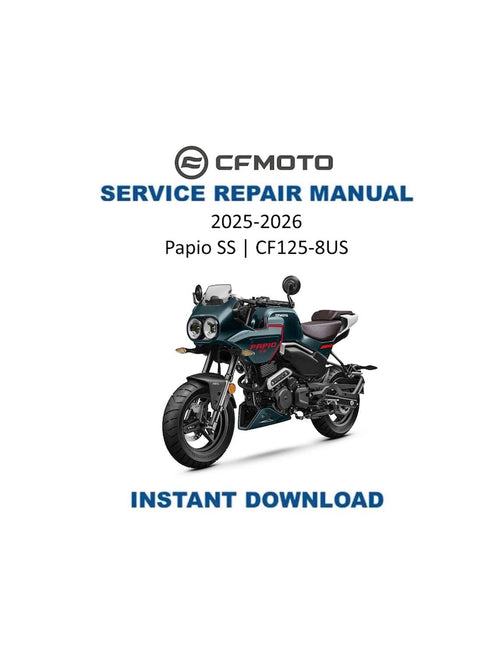 CFMOTO Papio SS 125 Service Manual PDF service repair manual cover
