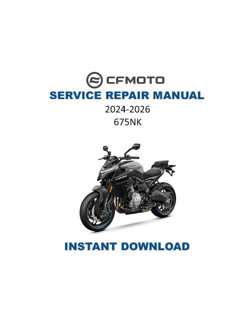 CFMOTO 675NK Service Manual PDF service repair manual cover