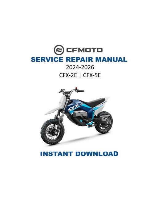 CFMOTO CFX-2E CFX-5E Service Manual PDF service repair manual cover