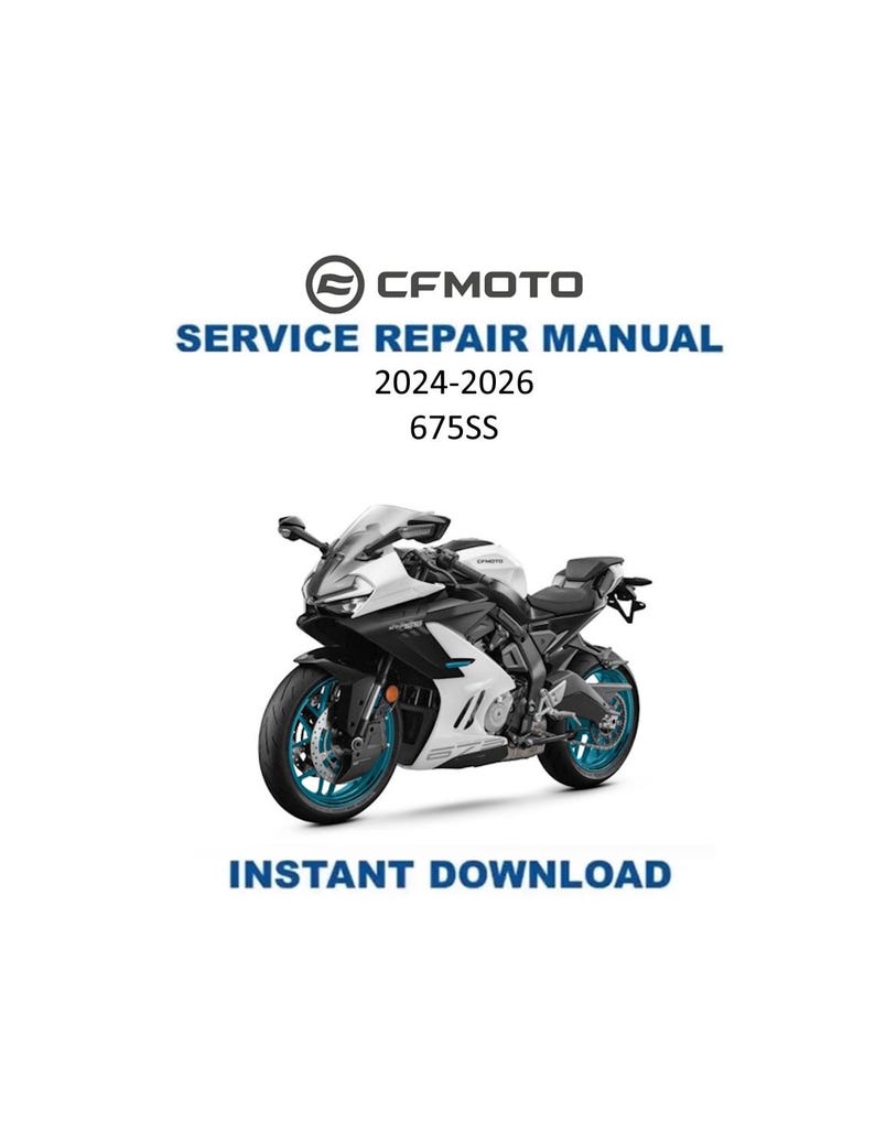 CFMOTO 675SS Service Manual PDF service repair manual cover
