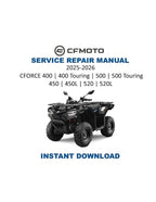 CFMOTO CFORCE 400 500 450 520 Service Manual 2025-2026 ATV PDF service repair manual cover