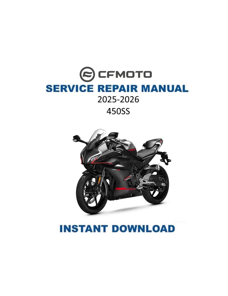 CFMOTO 450SS Service Manual PDF service repair manual cover