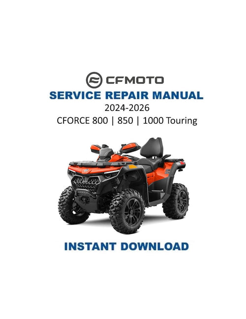 CFMOTO CFORCE 800 850 1000 Touring Service Manual 2024-2026 ATV PDF service repair manual cover