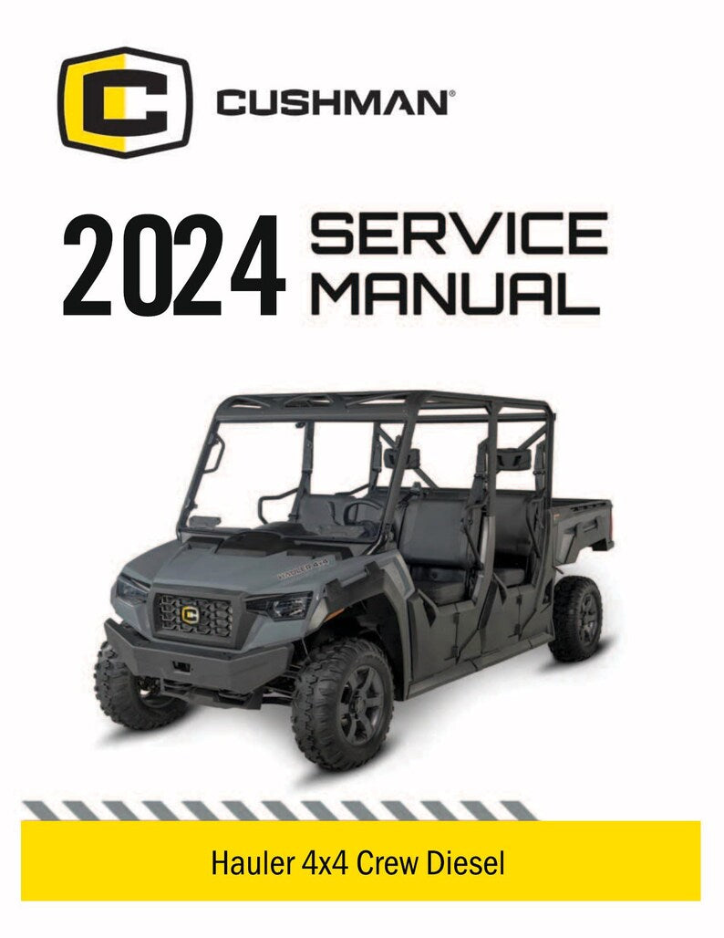Cushman Hauler 4x4 Crew Diesel Service Manual 2024-2026 UTV service manual preview page 2