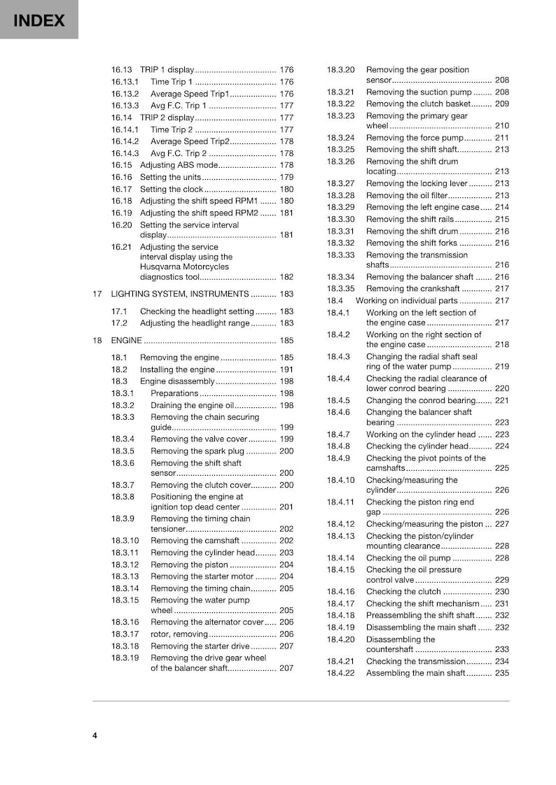 Husqvarna Svartpilen 401 Service Manual service manual preview page 10