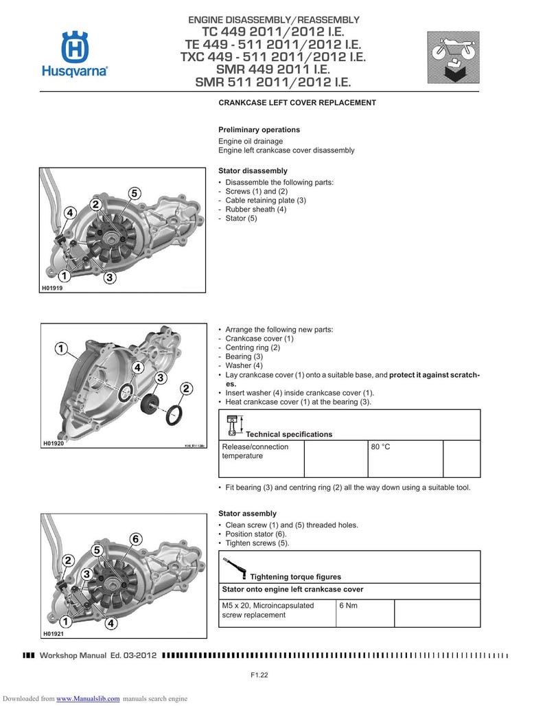 Husqvarna TC TE TXC smr 449 511 Service Manual service manual preview page 5