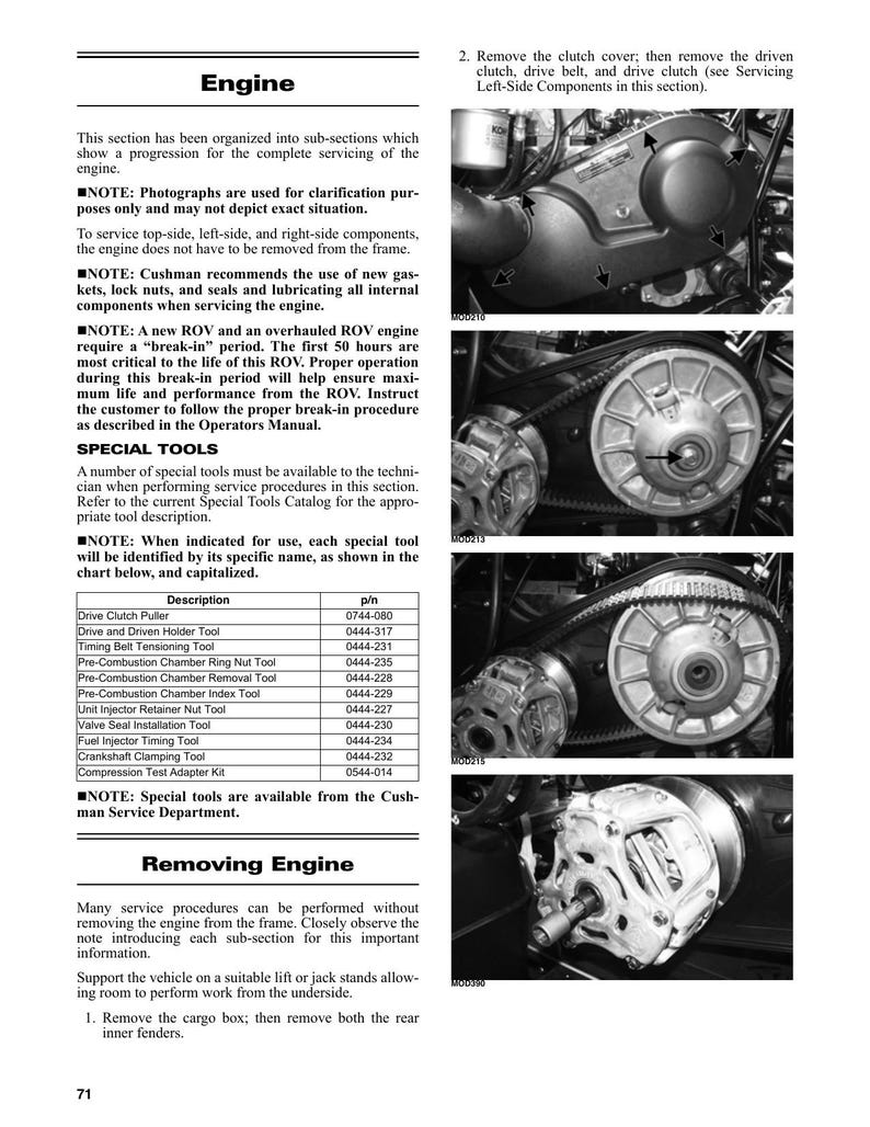Cushman Hauler 4x4 Crew Diesel Service Manual 2024-2026 UTV service manual preview page 5