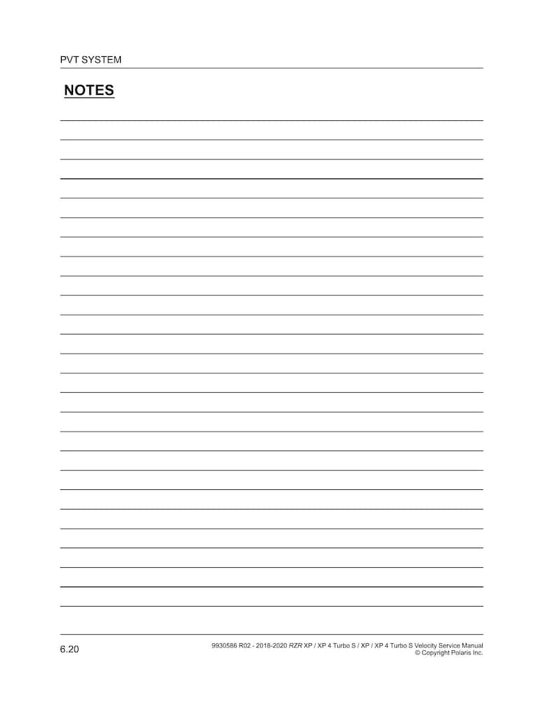 Polaris RZR XP Turbo S Service Manual service manual preview page 6