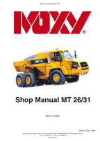Moxy MT26 MT31 Articulated Dump Truck Service Manual 2004-2008 service manual preview page 2