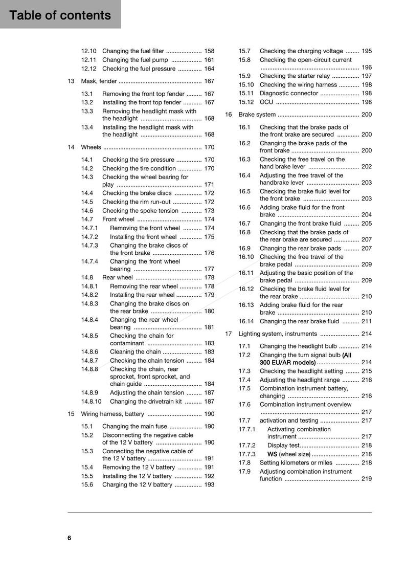 Husqvarna TE 250 300 PRO Service Manual service manual preview page 9