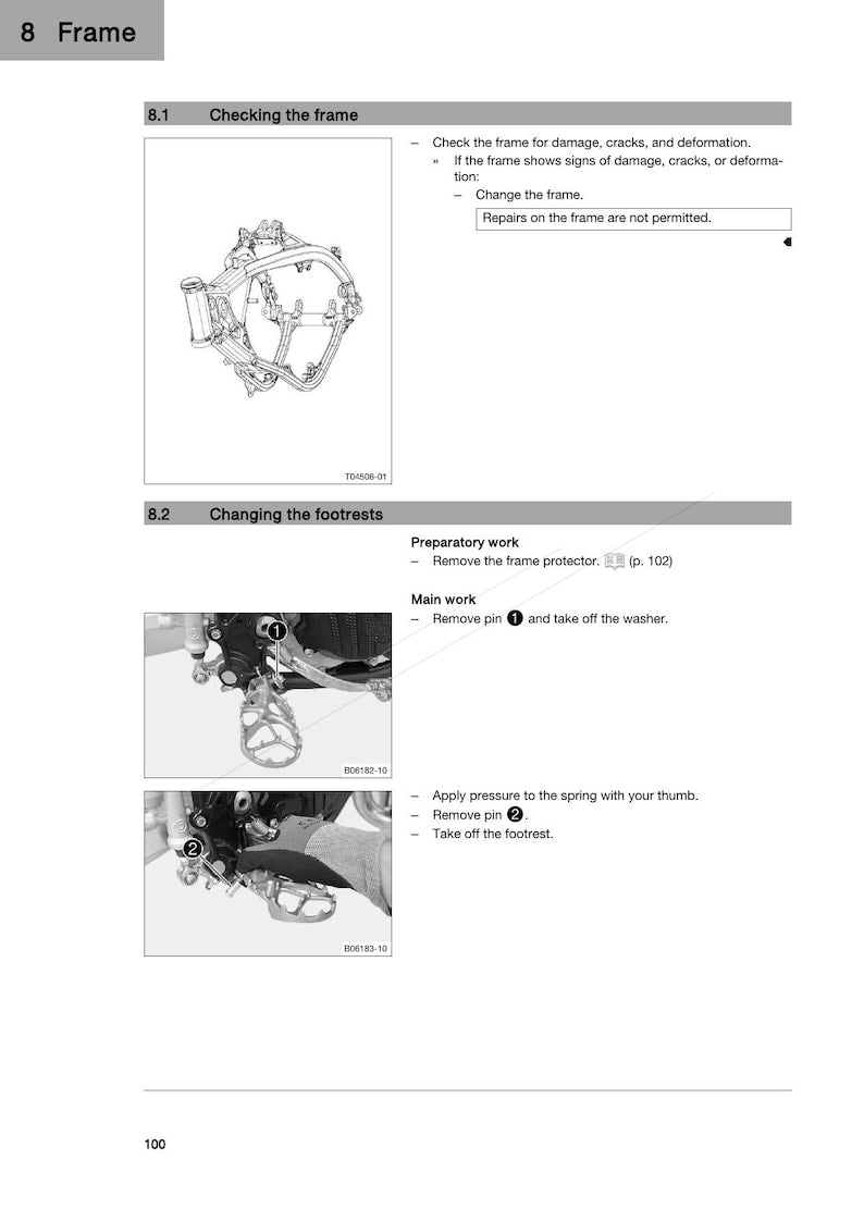 Husqvarna TE 250 300 PRO Service Manual service manual preview page 4