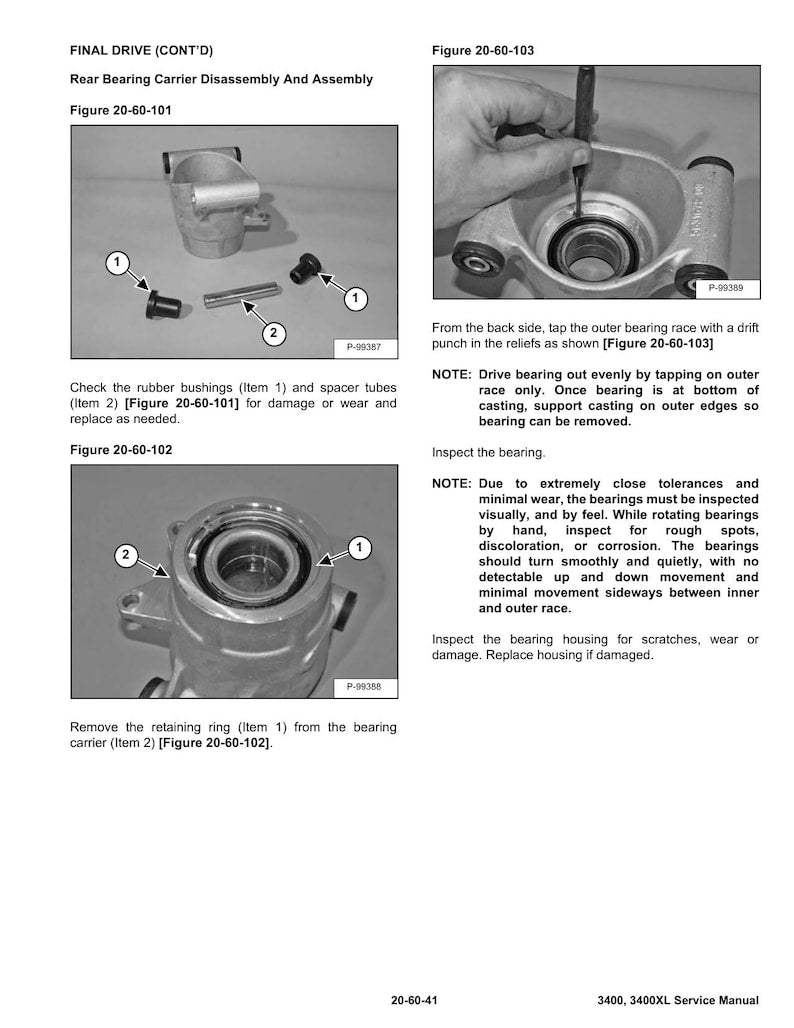 Bobcat 3400 3400XL Utility Vehicle Service Manual 2010-2014 UTV service manual preview page 5