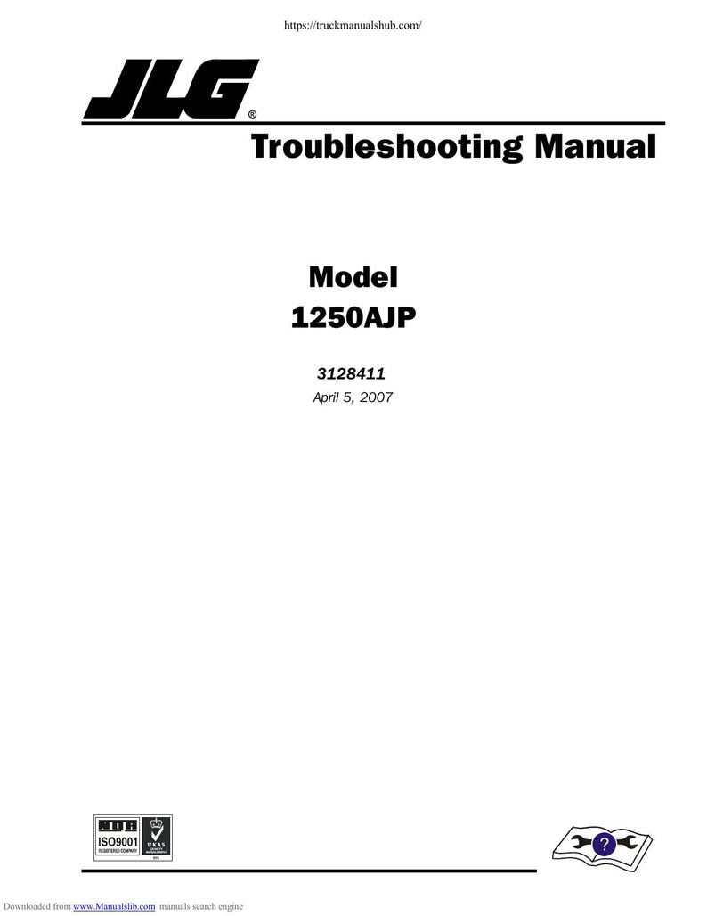 JLG 1250AJP Troubleshooting Manual 2007-2011 Aerial Work Platform service manual preview page 2