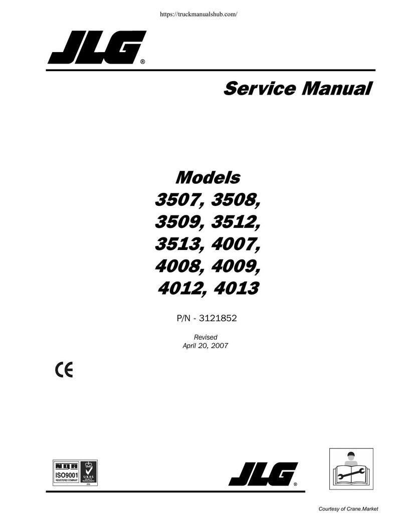 JLG Telehandler 3507 3508 3509 3512 3513 4007 4008 4009 4012 4013 Service Manual service manual preview page 2