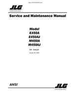 JLG E450A E450AJ m450a m450aj Service Manual 1999-2009 Boom Lift service manual preview page 2