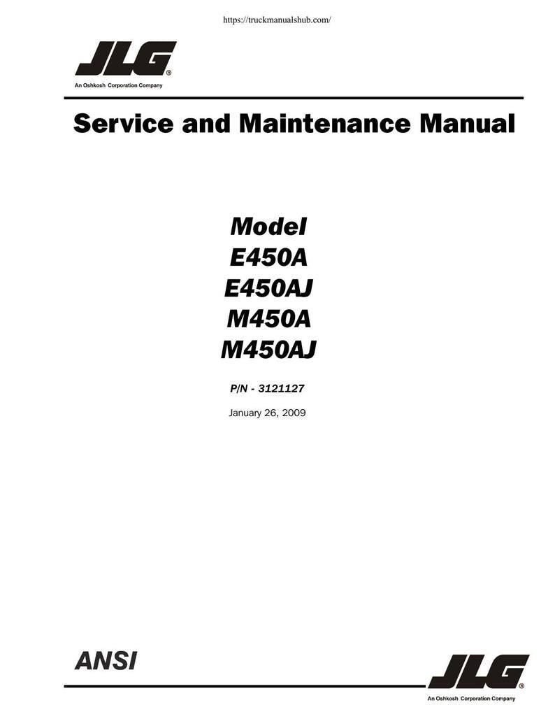 JLG E450A E450AJ m450a m450aj Service Manual 1999-2009 Boom Lift service manual preview page 2