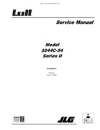 JLG Lull 1044C-54 Series II Service Manual 2005-2009 Telehandler service manual preview page 2