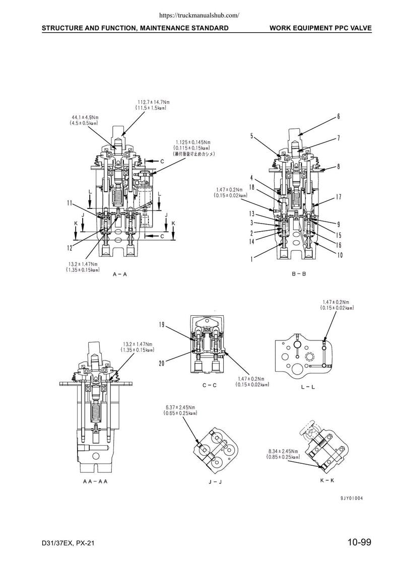 Komatsu D31EX D31PX D37EX d37px-21 Service Manual 2004-2008 Dozer pdf Download service manual preview page 4