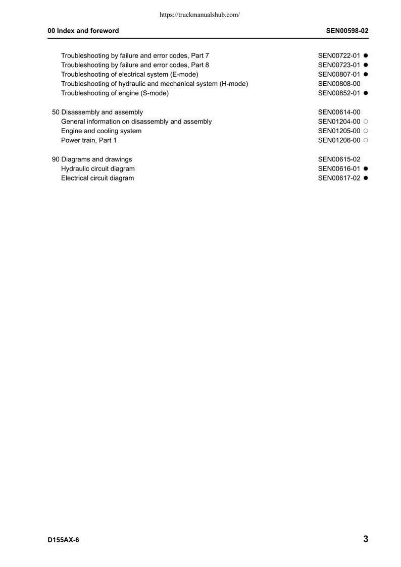 Komatsu Galeo D155AX-6 Bulldozer Service Manual service manual preview page 7