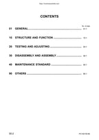 Komatsu PC130-6K PC150LGP-6K Excavator Service Manual service manual preview page 3