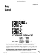 Komatsu PC200 PC210 PC220 pc250 Service Manual service manual preview page 2