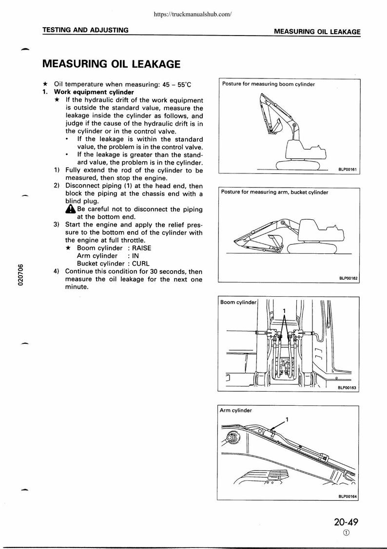 Komatsu PC300 PC350 Excavator Service Manual service manual preview page 3