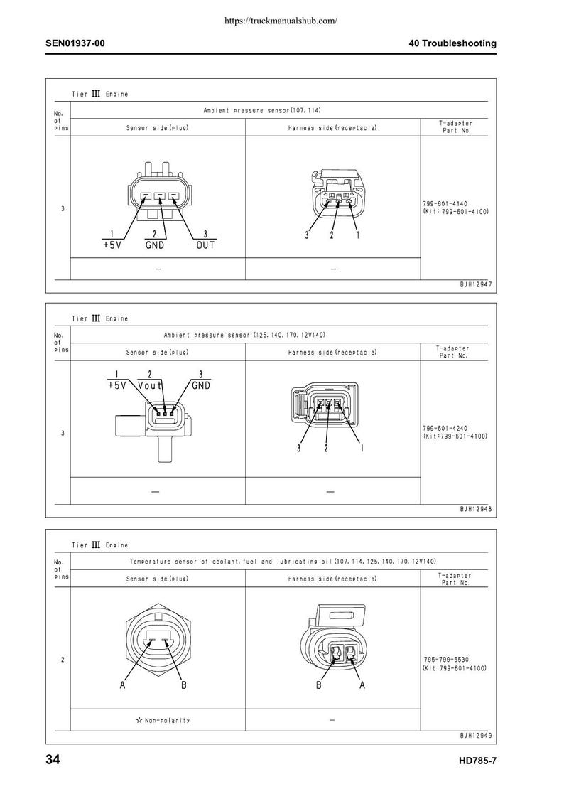 Komatsu HD785-7 Dump Truck Service Manual 2007-2011 Mining Truck service manual preview page 3