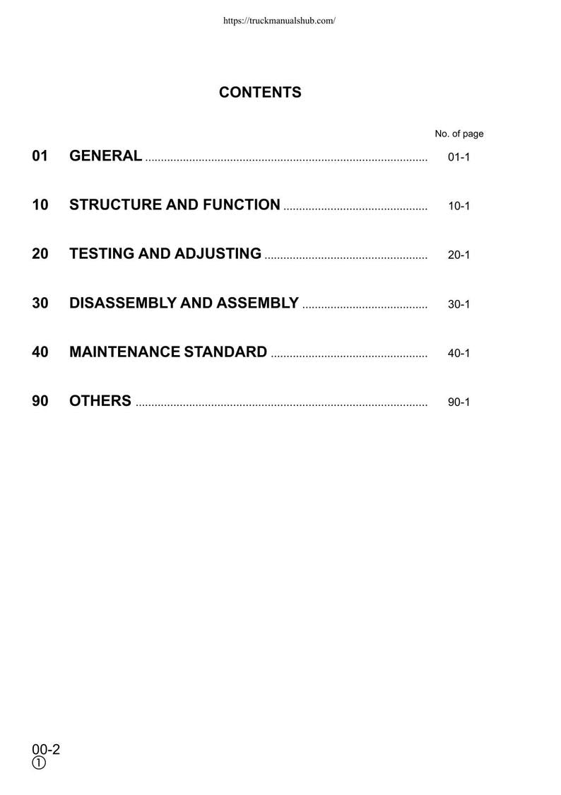 Komatsu PC340 PC340LC PC340NLC-6K Excavator Service Manual service manual preview page 5