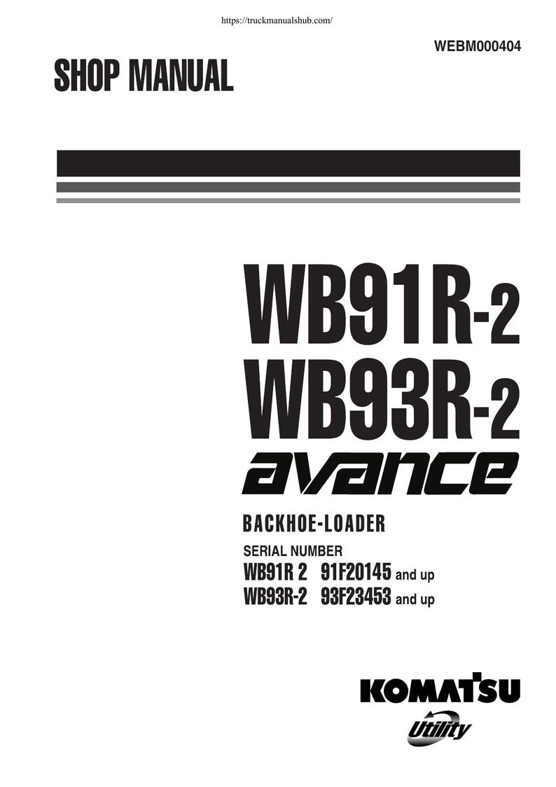Komatsu WB91R-2 WB93R-2 Backhoe Loader Service Manual service manual preview page 2