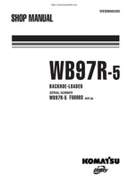 Komatsu WB97R-5 Backhoe Loader Service Manual service manual preview page 2