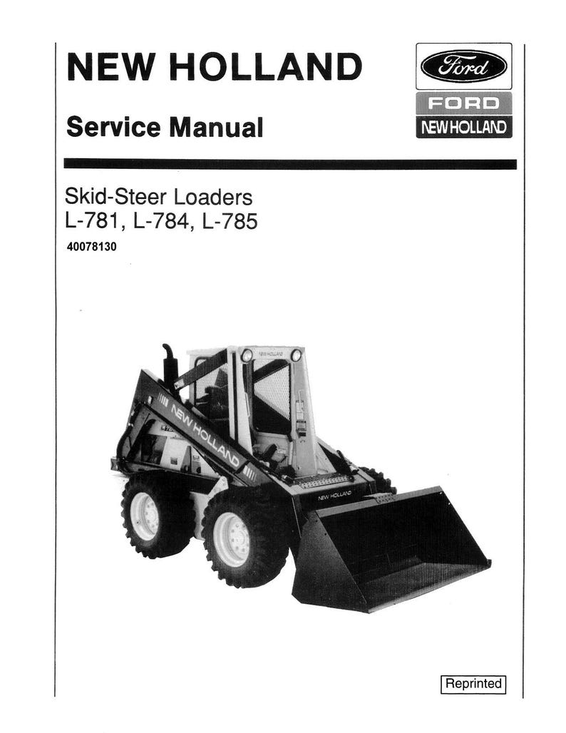 New Holland L781 L784 L785 Skid Steer Service Manual service manual preview page 2