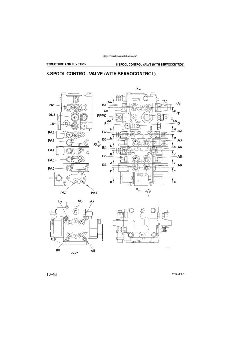 Komatsu WB93R-5 Backhoe Loader Service Manual service manual preview page 5
