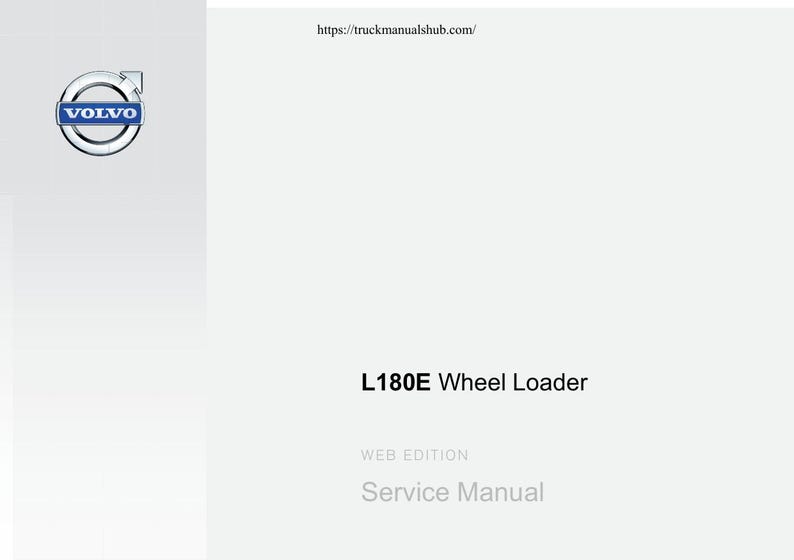 Volvo L180E Wheel Loader Service Manual 2014-2018 service manual preview page 2