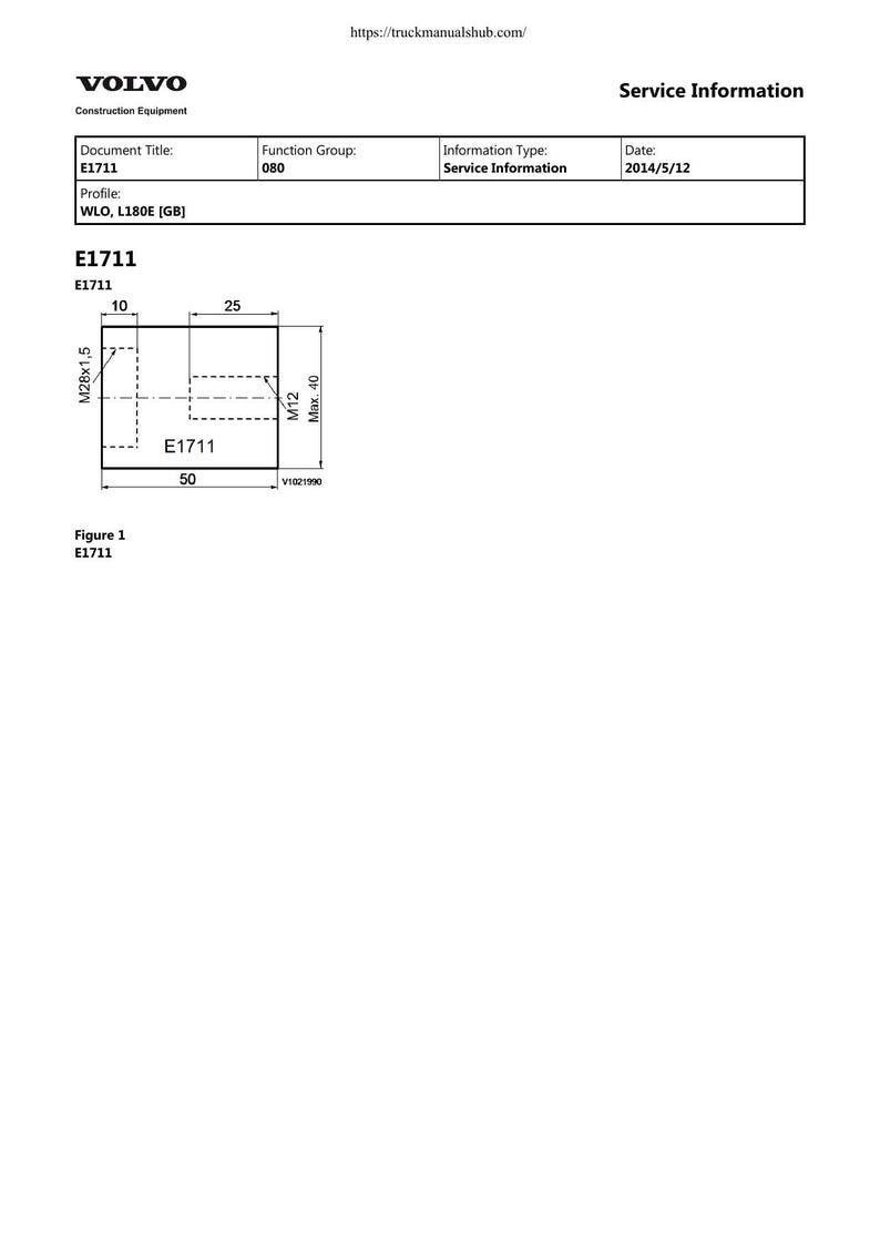 Volvo L180E Wheel Loader Service Manual 2014-2018 service manual preview page 7