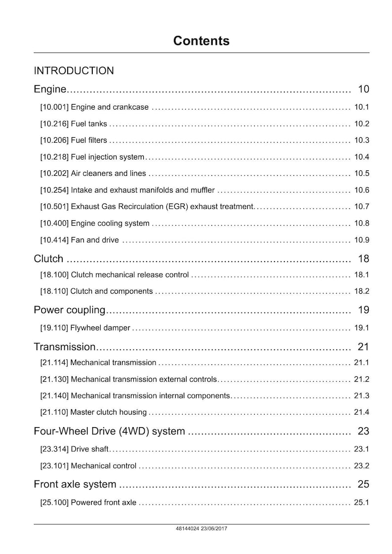 New Holland Workmaster 35 40 Service Manual service manual preview page 6
