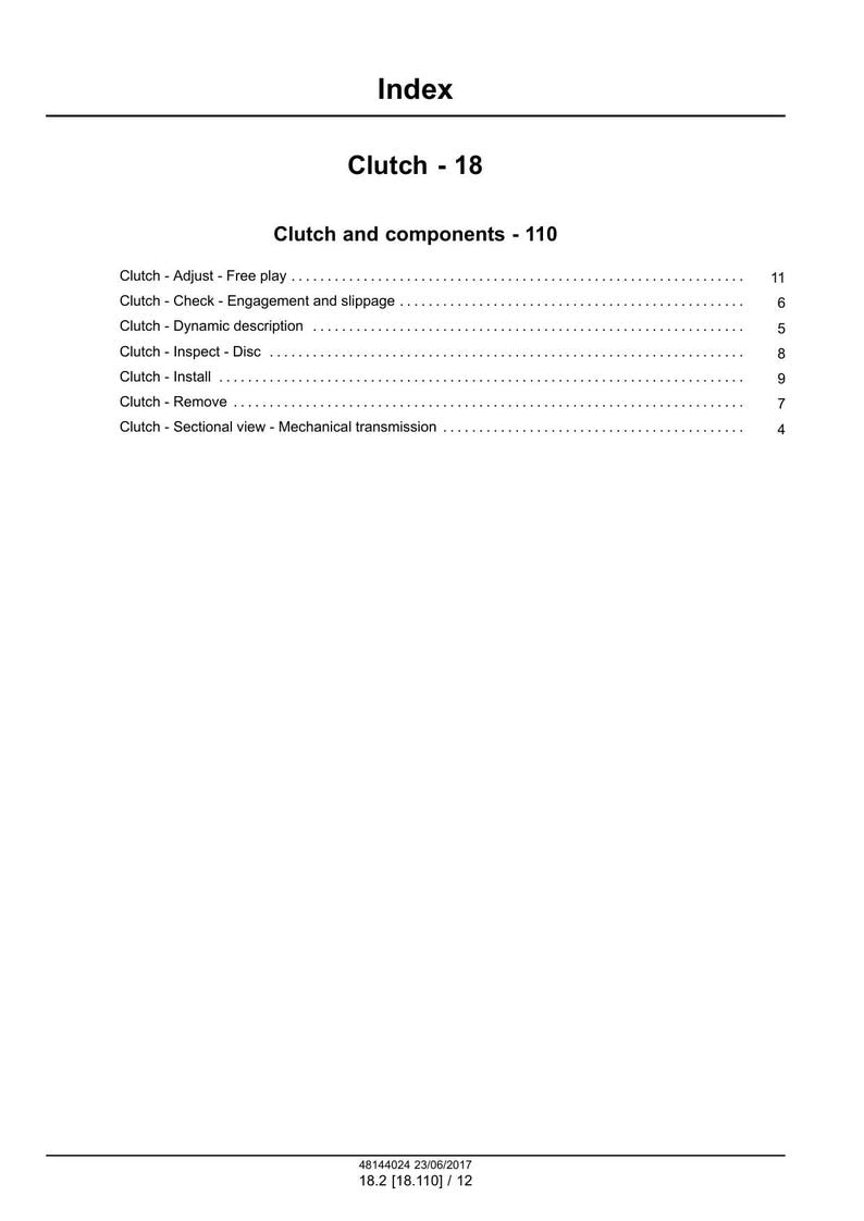 New Holland Workmaster 35 40 Service Manual service manual preview page 9
