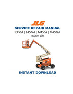 JLG E450A E450AJ m450a m450aj Service Manual 1999-2009 Boom Lift PDF service repair manual cover