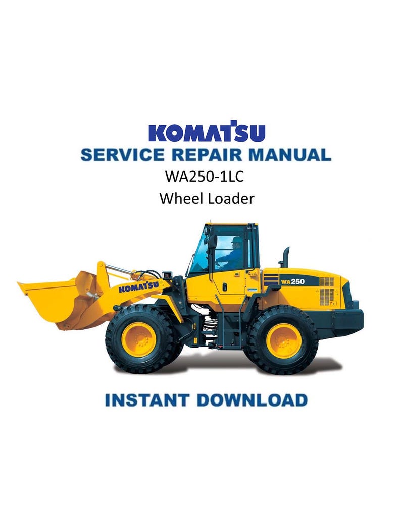 Komatsu WA250-1LC Wheel Loader Service Manual PDF service repair manual cover