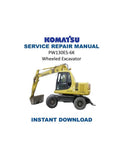 Komatsu PW130ES-6K Service Manual 2001-2005 Wheeled Excavator PDF service repair manual cover