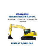Komatsu PC160 PC180LC PC180NLC-6k Service Manual PDF service repair manual cover