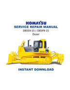 Komatsu D85EX-15 D85PX-15 Dozer Service Manual PDF service repair manual cover