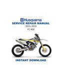 Husqvarna FC 450 Service Manual 2015-2019 Motocross PDF service repair manual cover